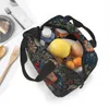 William Morris Compt 절연 점심 가방 빈티지 꽃 패턴 녹색 식물 FR 점심 Ctainer Cooler Bag Tote Lunch Box 37ZR#