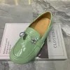 Casual Shoes Summer Women Flats Fashion Mullers Plus Size Patent Leather Female Loafers