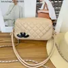 Shoulder Bag Designer High-end Style New Womens Soft Leather Texture with Large Capacity Crossbody Diamond Grid Small Square Casual Mom