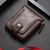 vintage Luxury Brand Wallet Men Designer High Quality PU Leather Short Small Wallets with Coin Pocket 35e6#