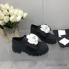 Sıradan Ayakkabı Bahar Sonbahar Kadın Moda İnek Süet Loafers Med Heels Çiçek Pompalar Pist Kıyafet Platformu Dantel Yukarı Daireler 40