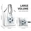 soccer Football Ball Shop Bag Reusable Grocery Tote Bags Large Capacity Sports Recycling Bags Wable Handbag 04Iy#