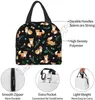 Fox Lunch Bag for Women Men Izolowane pudełko na lunch wbłaż się lunch ctainer chłodnica torba wielokrotnego użytku do pracy biurowej 11r2#