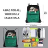 new Sloth In A Pocket Drawstring Bags Backpacks Handbags Fabric Bag For Girls Male Student Cute Carto Animati Color Ctrast 02Fh#