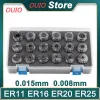 Ouio ER11 ER16 ER20 ER25 ER32 ER40 SET ER SPRING COLLET CHUCK 0.015mm 0.008mm CNCミリングツールホルダー彫刻マシン