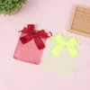 10pcs Organza Gift Bags Transparant Trekkoord Zakje Sieraden Organisator Oorbel Verpakking Party Candy Bag Met Ribb K1cC #