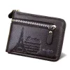 Nowy portfel męski krótki Busin Speisure Fi Zip Retro PU skórzana karta torebka Mey Clip Karta kredytowa Bag duża pojemność V7go#