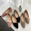 Sapatos casuais femininos moda splice cor mule apartamentos apontou toe bailarina ballet plana deslizamento no sapato zapatos mujer mocassins tamanho 35-41