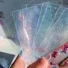 10pcs KPOP Postcard Protector Laser Photo Albums Sleeves For Women Men Id Card Carte Holder PVC Sac de carte Busin transparent E2FN #