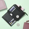 fi Women Wallets Leather Female Purse Mini Hasp Solid Multi-Cards Holder Coin Short Wallets Slim Small Wallet Zipper Hasp n7Gd#