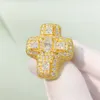 Sterling Sier Pave Ustawienie Radiant Cut VVS MOISSANITE Diamonds Białe złoto Pierścienie mistrza Cross Champion