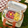 Almoço saco de couro urso crianças grande capacidade bento bolsa para crianças refrigerador isolado térmico com tablee copo tote caixa de piquenique r9WZ #