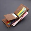 Klassieke korte pu lederen portefeuilles voor mannen Busin Man ID Kaart Holder Holder Slim Male Foto Creditcard Wallets Cartera Hombre M8PR#