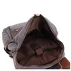 Mochila Europa Lona Mochilas De Couro Homens Mulheres 14 "Laptop Daypacks À Prova D 'Água Mochilas Grandes Viagens Enceradas