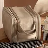 Cosmetic Bags Travel Makeup Bag Waterproof For Women With Handle Toiletry Magnetic Button 1 Piece