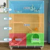 Cat Carriers Modern Minimalist Cages Household Balcony House Light Luxury Folding Villa Multi-layer Supplies Indoor Cage