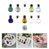 Vases 10 pcs verre can tasse avec couvercle artisanat petites bouteilles laboratoire scellage dérive minuscule pour bricolage
