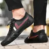 Zapatos informales de cuero para hombre, zapatillas de deporte versátiles para uso diario, mocasines, cómodos, suaves, antideslizantes, para caminar