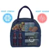 Sacos de almoço Cor Portátil Isolado Zipper para Mulheres Criança Cvenient Lunch Box Escola Picnic Tote Food Storage Bags New Handbag 05IQ #