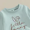 衣類セット幼児の男の子の女の子の女の子イースター衣装スウェットシャツジョガーパンツセット幼児秋の冬