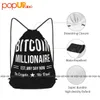 bitcoin Milliaire Est Any Day Mom In Crypto We Trust Drawstring Backpack Gym Sports Bag I4Gb#