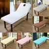 Housses de chaise couleur hypoallergénique en option table de lit de massage couverture souple drap de canapé de spa de salon avec trou pour le visage - pour moins de 75x31 pouces