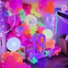 Decoração de festa 200/300/500 pçs balões fluorescentes de néon 5 polegadas uv brilho blacklight látex globos crianças chá de bebê decoração de aniversário