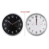 Wall Clocks Metal Silent Quiet Movement Hygrometer No-ticking Home Decorations For Living Rooms