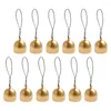 Fourniture de fête Bells Bell Jingle Mini Gold Trim Metal Decorative Vintage Pet Cowbell Rustique Craft Cow suspendue Tiny Ornement Wind Making Tree