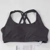 Lu Lu Lu Lemon Lemão Sólmol Bra Sports Sports Fitness Bra Bra Gym Casual colete de running secation sweat wicking ioga respirável BRA de 4 corda