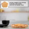 Decorative Figurines Tray Tableware Pastry Plate Confectionery Food Holder Storage Bamboo Cookie Jewelry