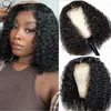 Short Curly Bob Wig For Black Women Pre Plucked HD Transparent Lace Frontal Wigs Brazilian Virgin Remy Human Hair Front