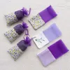 10 pcs/lot sac à cordon impression florale sacs de lavande vide pochette de parfum Sachets sac cadeau X68T #