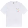 Originalversion New Light Luxury Luo Family broderad t -shirt mångsidig trendbrev nisch high end par topp
