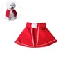 Dog Apparel Costume Witch Puppy Cape Clothes Outfit For ( Red )