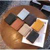 ultra Thin Short Clip Zipper Card Holder Genuine Leather Coin Purse Double Side Driving License Card Leather Wallet D7UL#