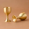 Tumblers Brass Chalice Cup Cocktail Glass Wine Goblet Beverage Tumbler Metal Liquor For Party Home Accessoarer