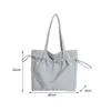 Новая женская сумка, однотонная сумка-тоут, сумка на плечо для отдыха, простая нейловая сумка большой емкости для мамы 19CY #