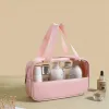 Travel wasserdichte tragbare Kosmetikbeutel für Frauen PU -Lagerung W Budget weibliche Toilettenartikel Organisator Make -up -Taschen PVC Beauty Case V12X#