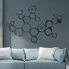 24pcs Hollow 3D Hexagonal Mirror Wall Sticker DIY Honeycomb Decoration Self Adhesive Paper Waterproof Home Living Room Bedroom 240329