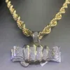 Zwierzęcy węża Mężczyźni Moissanit lodowe wisiorki do różowego złota hurtowo -kobra wisiorek 925 Srebrny VVS