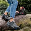 Badminton amante all'aperto scarpe da trekking uomini impermeabili non slip scarpe da escursionismo stivali di montagna vera boschi di bosco scarpe tattiche