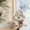 Vêtements pour chiens Chapeau pour animaux de compagnie pour l'hiver Élégant Texture douce Accessoires polyvalents confortables Garder le chiot au chaud Beau