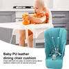 Pillow High Chair Covers For Babies Comfortable Seat Belt Mat Pad Replacement Breathable PU Leather Thick With Crotch