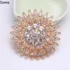 Brooches Donia Jewelry European And American Court Rhinestone Brooch High-end Gift Ladies Coat Scarf Accessories Alloy