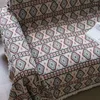 Housses de chaise Housse de canapé de ferme Housse de protection vintage en forme de L avec motif exquis Doux résistant à l'usure pour meubles