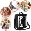 CR7 FOOTBOOLD LANCH SAG TOTE MEAL SAC réutilisable Isulative Portable Portable Boîte à lunch pour femmes Mens Boy Girl 83F7 #