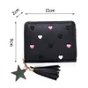 women Fi Mey clip Coin Purse Card Holder PU Leather Mey Bags Tassel Wallet Mey Clip Mini Coin Purse p6ke#