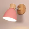 Lampada da parete Lampadari in legno moderni e minimalisti da comodino per corridoio