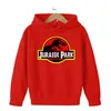 Jurassic Park con cappuccio autunno Dinosaur per bambini vestiti per ragazzi abiti da ragazzo ragazza felpa con cappuccio con cappuccio giurassic world kawaii vestiti